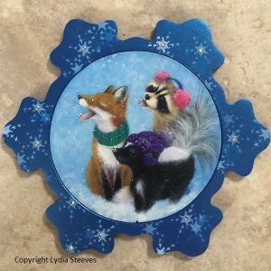 Snow Carollers Acrylic e-Packet